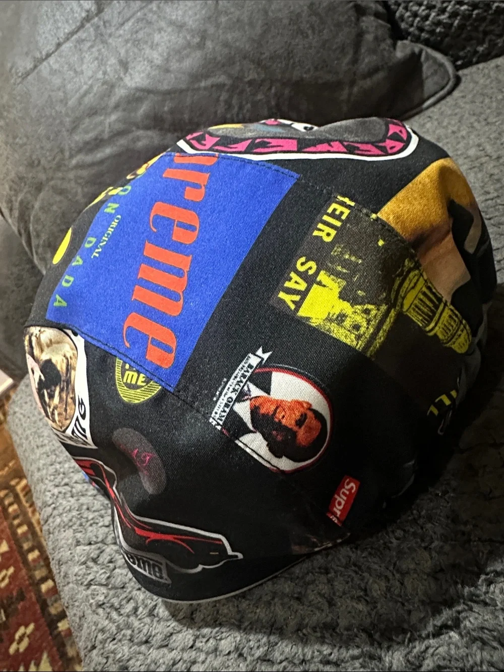 Supreme Men's Multi-Color Patchwork Logo Camp Cap M/L size